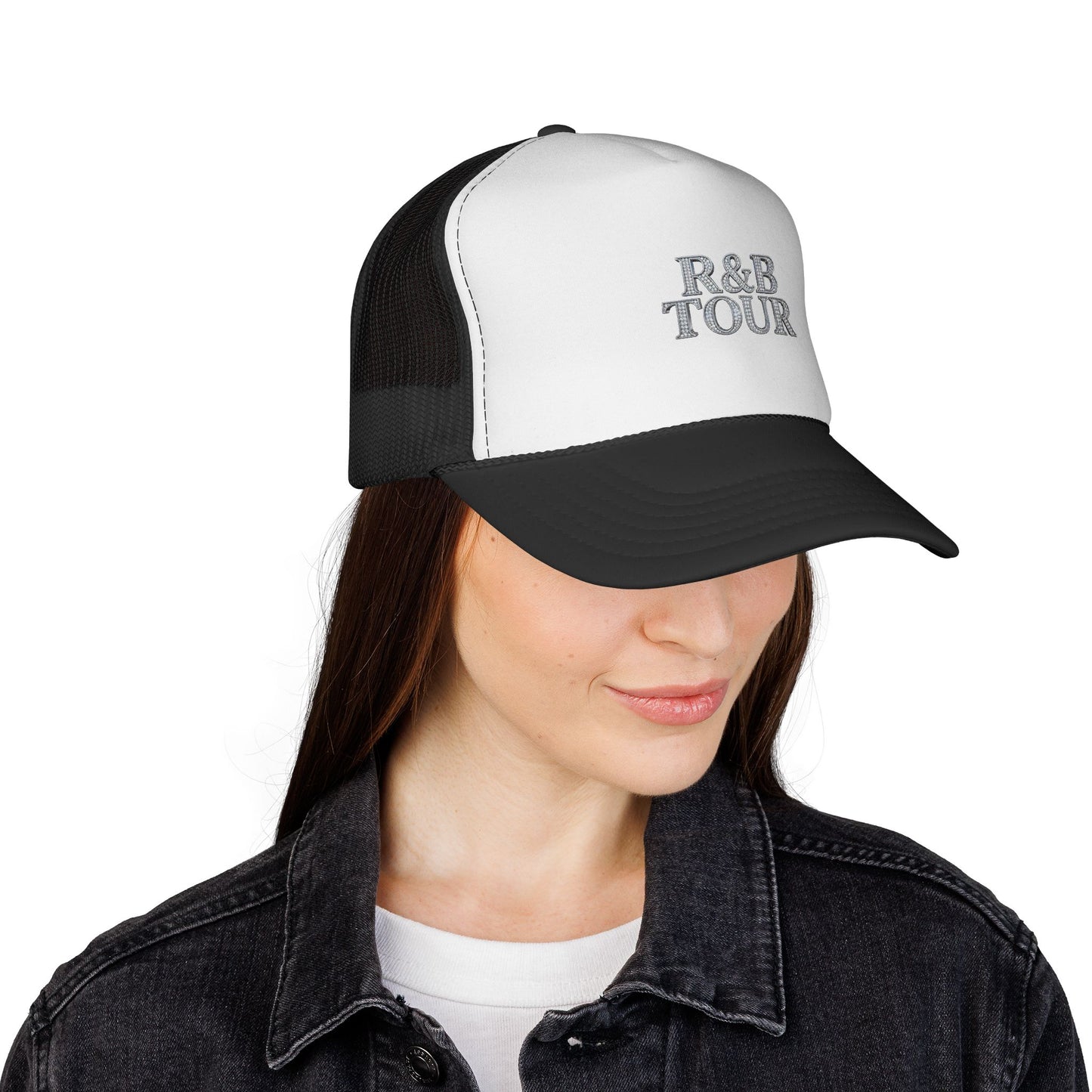 R&B Tour Trucker Hat — Vintage Embroidered Music Cap