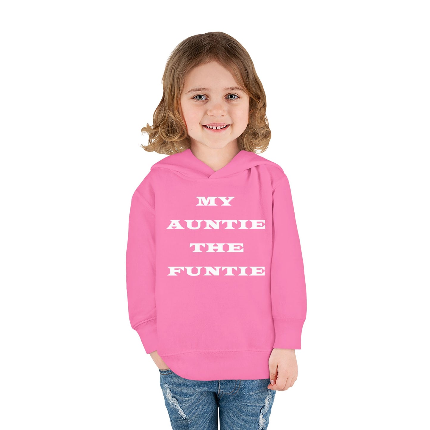Toddler Hoodie — "My Auntie the Funtie" Cute Kids Pullover