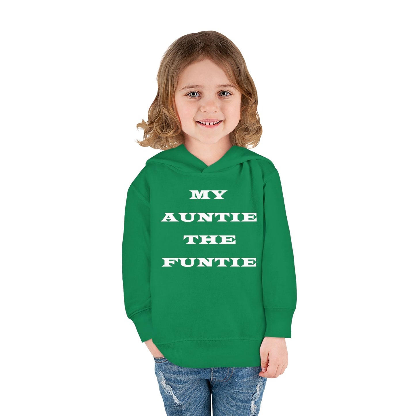 Toddler Hoodie — "My Auntie the Funtie" Cute Kids Pullover