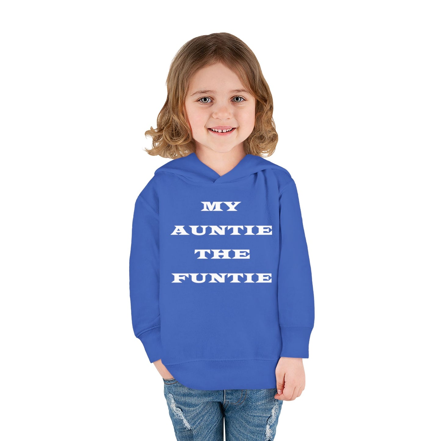 Toddler Hoodie — "My Auntie the Funtie" Cute Kids Pullover