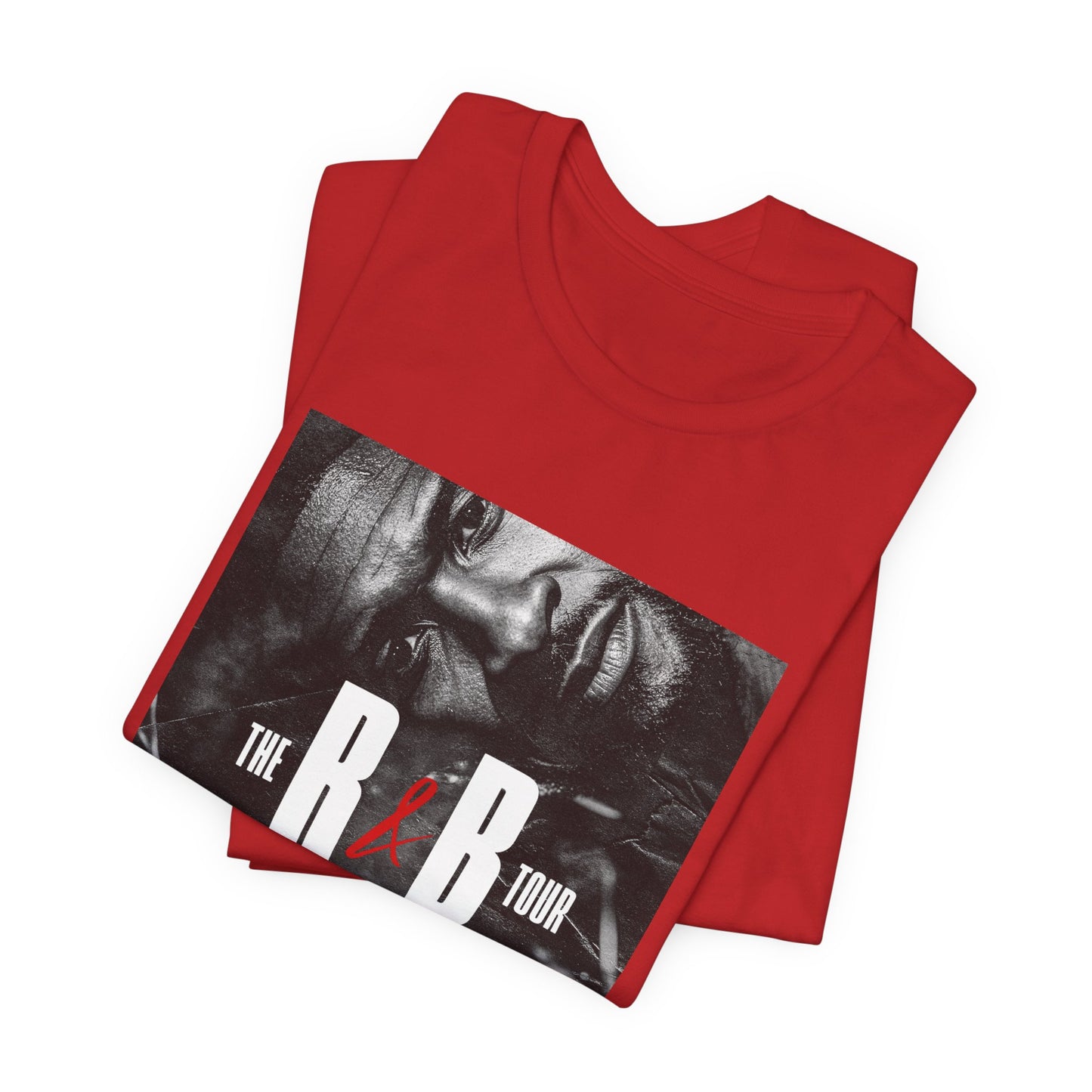 R&B Tour Graphic Tee — Black & White Portrait Concert T-Shirt