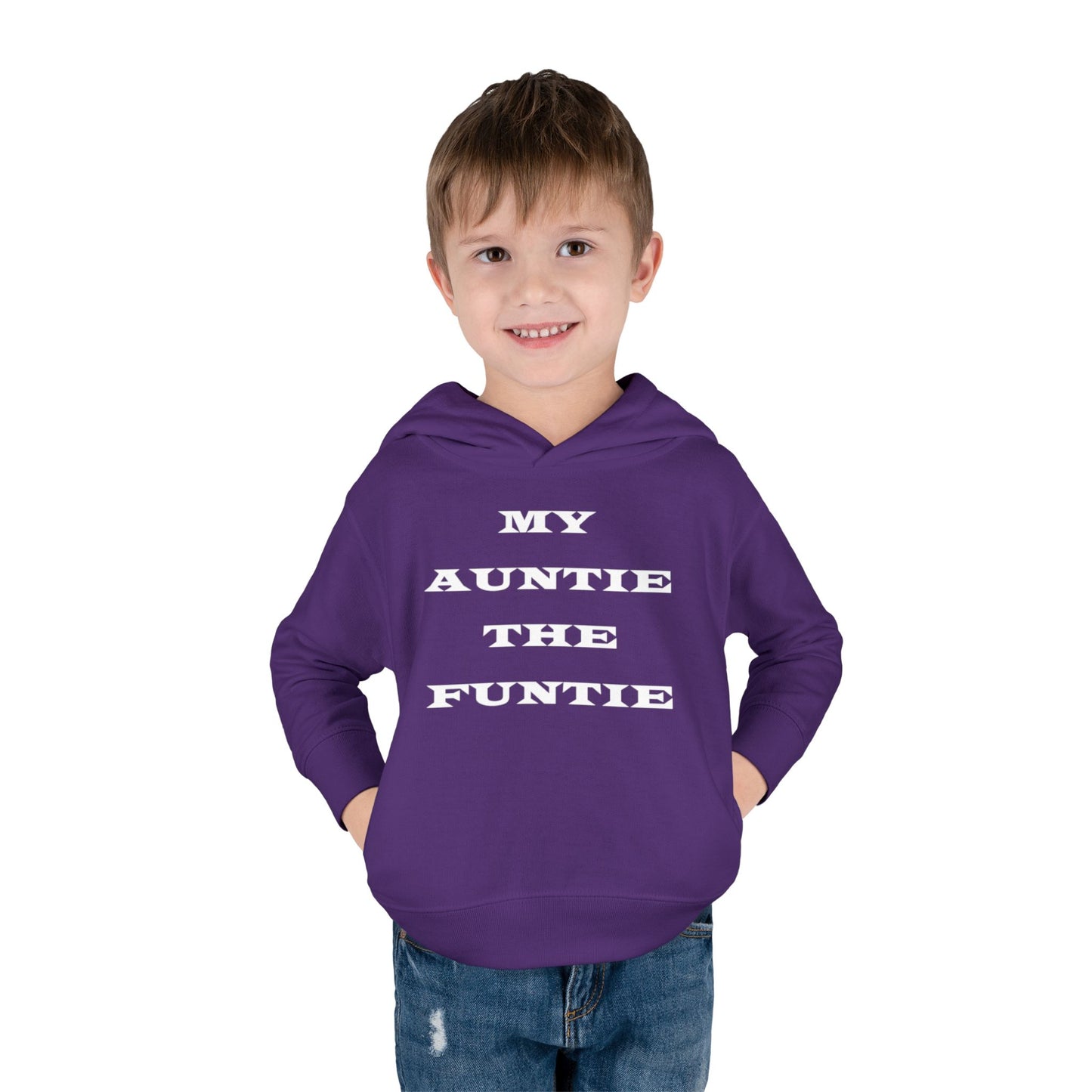 Toddler Hoodie — "My Auntie the Funtie" Cute Kids Pullover