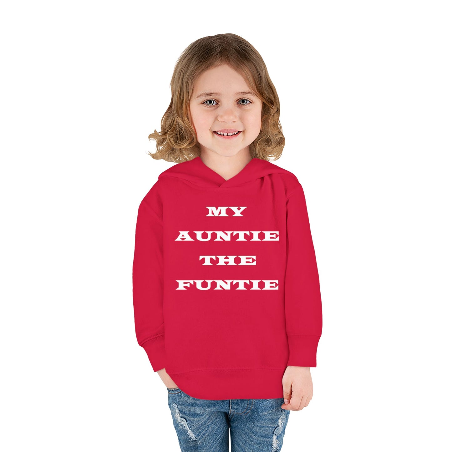 Toddler Hoodie — "My Auntie the Funtie" Cute Kids Pullover