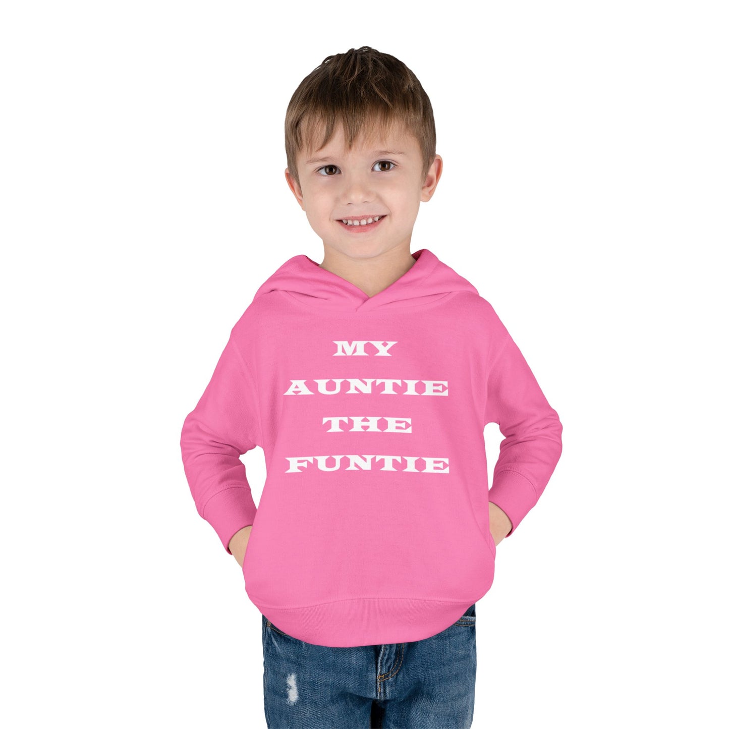 Toddler Hoodie — "My Auntie the Funtie" Cute Kids Pullover