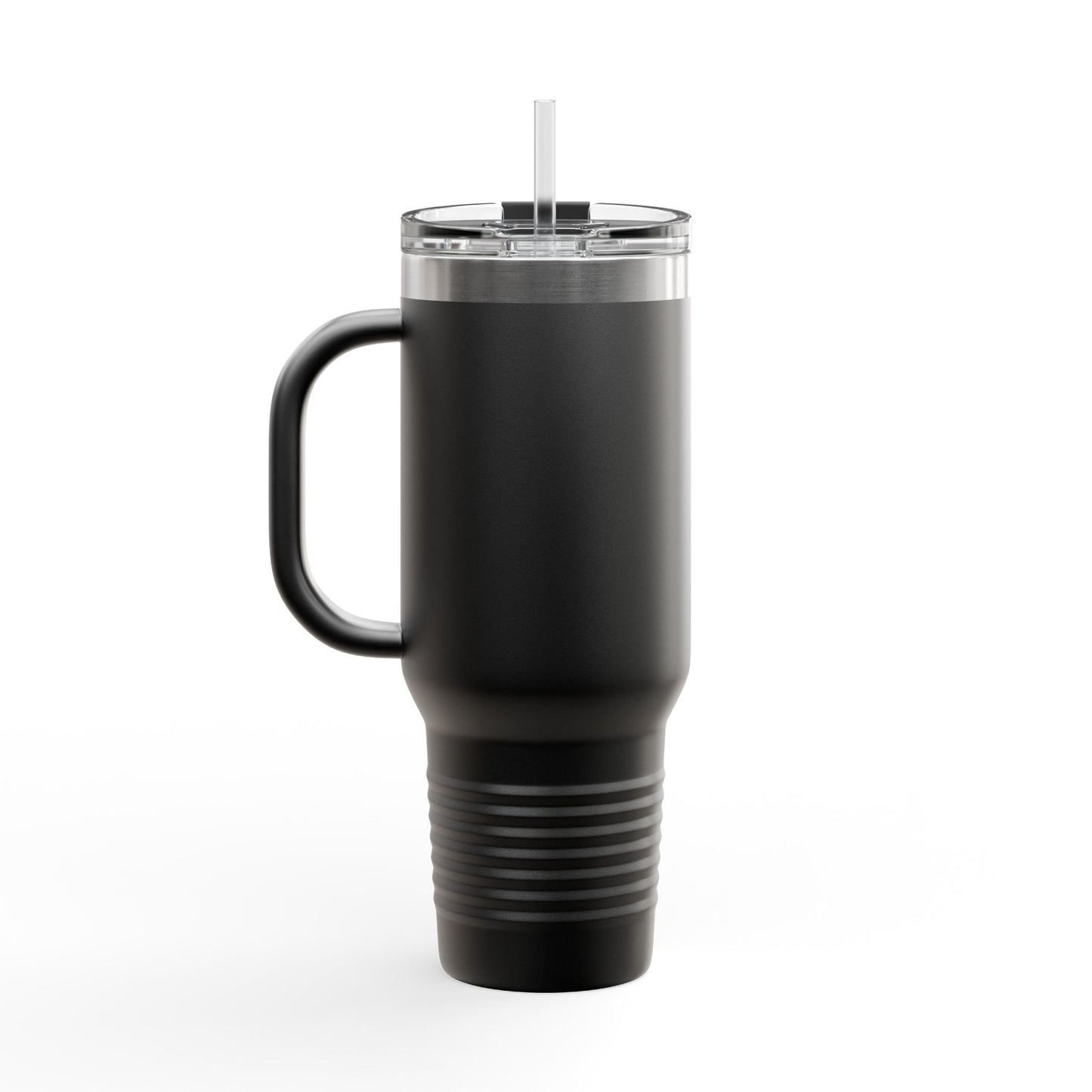 JumpHER Insulated Travel Mug - 40oz Black Tumbler with Straw