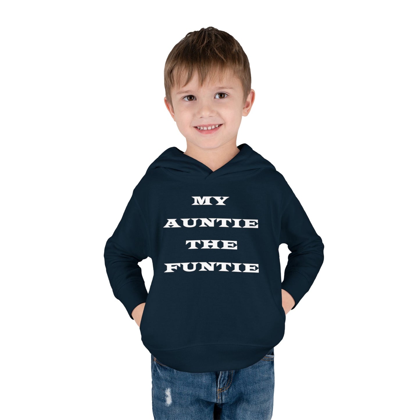 Toddler Hoodie — "My Auntie the Funtie" Cute Kids Pullover