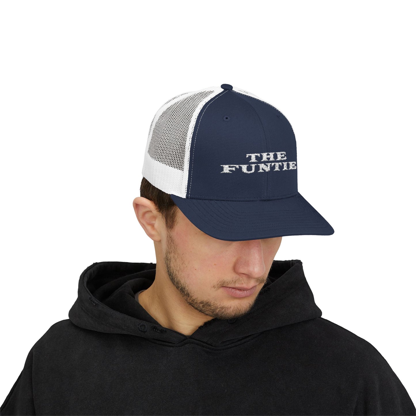 The Funtie Trucker Cap — Retro Embroidered Snapback Hat