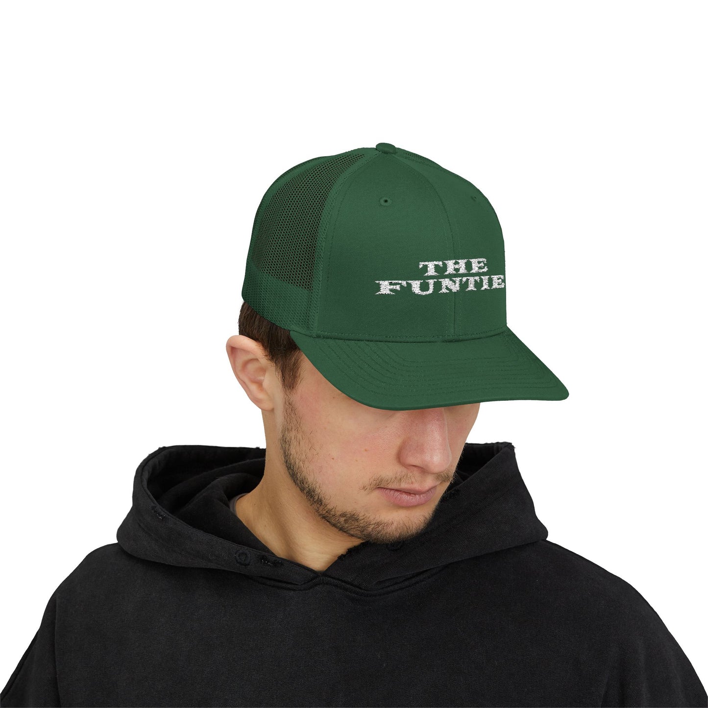 The Funtie Trucker Cap — Retro Embroidered Snapback Hat