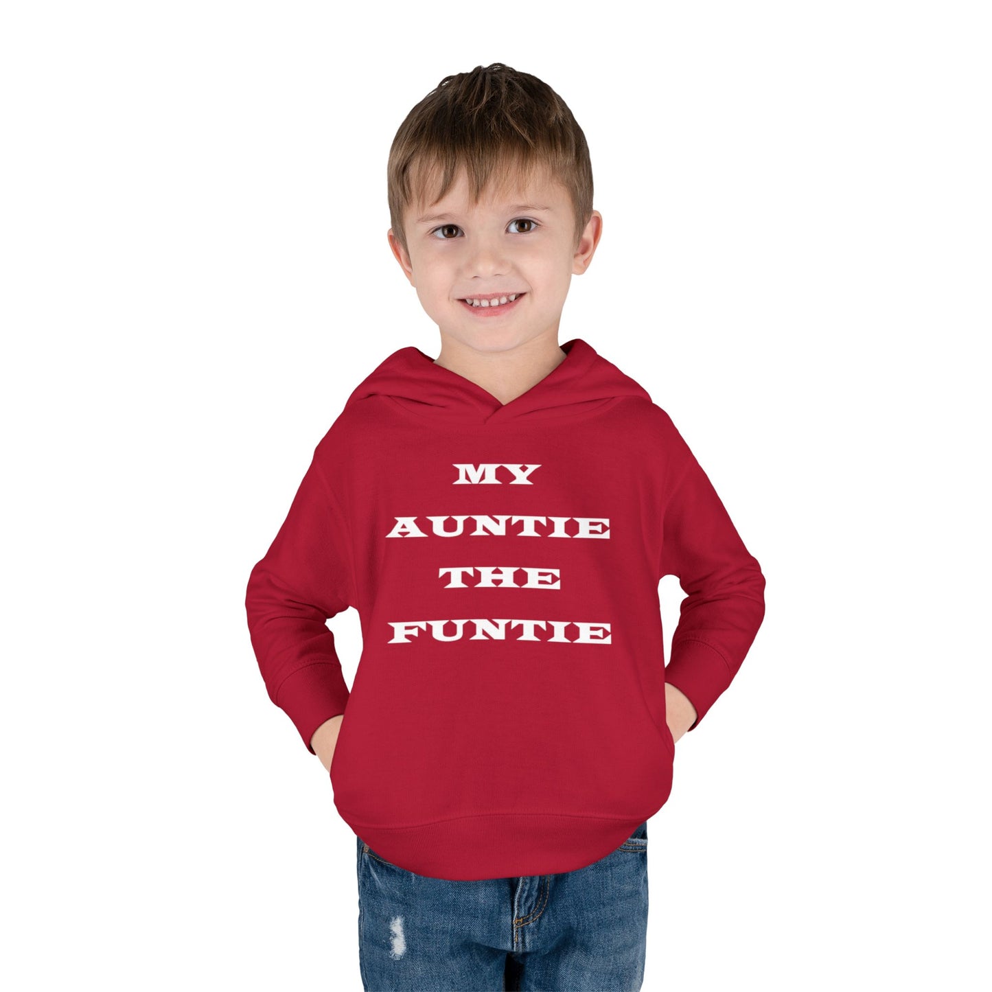 Toddler Hoodie — "My Auntie the Funtie" Cute Kids Pullover
