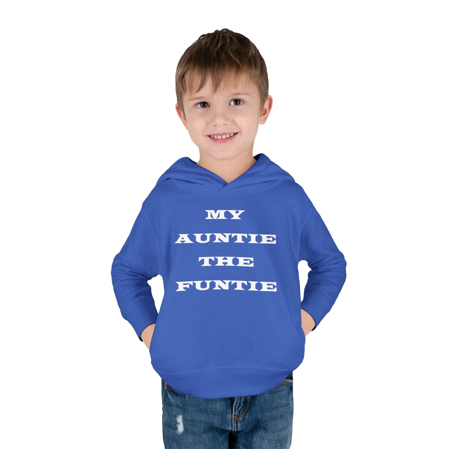 Toddler Hoodie — "My Auntie the Funtie" Cute Kids Pullover