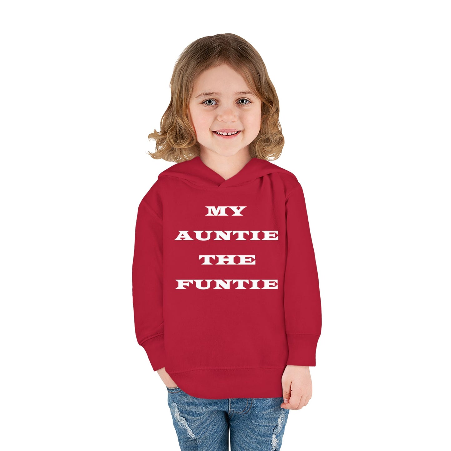 Toddler Hoodie — "My Auntie the Funtie" Cute Kids Pullover