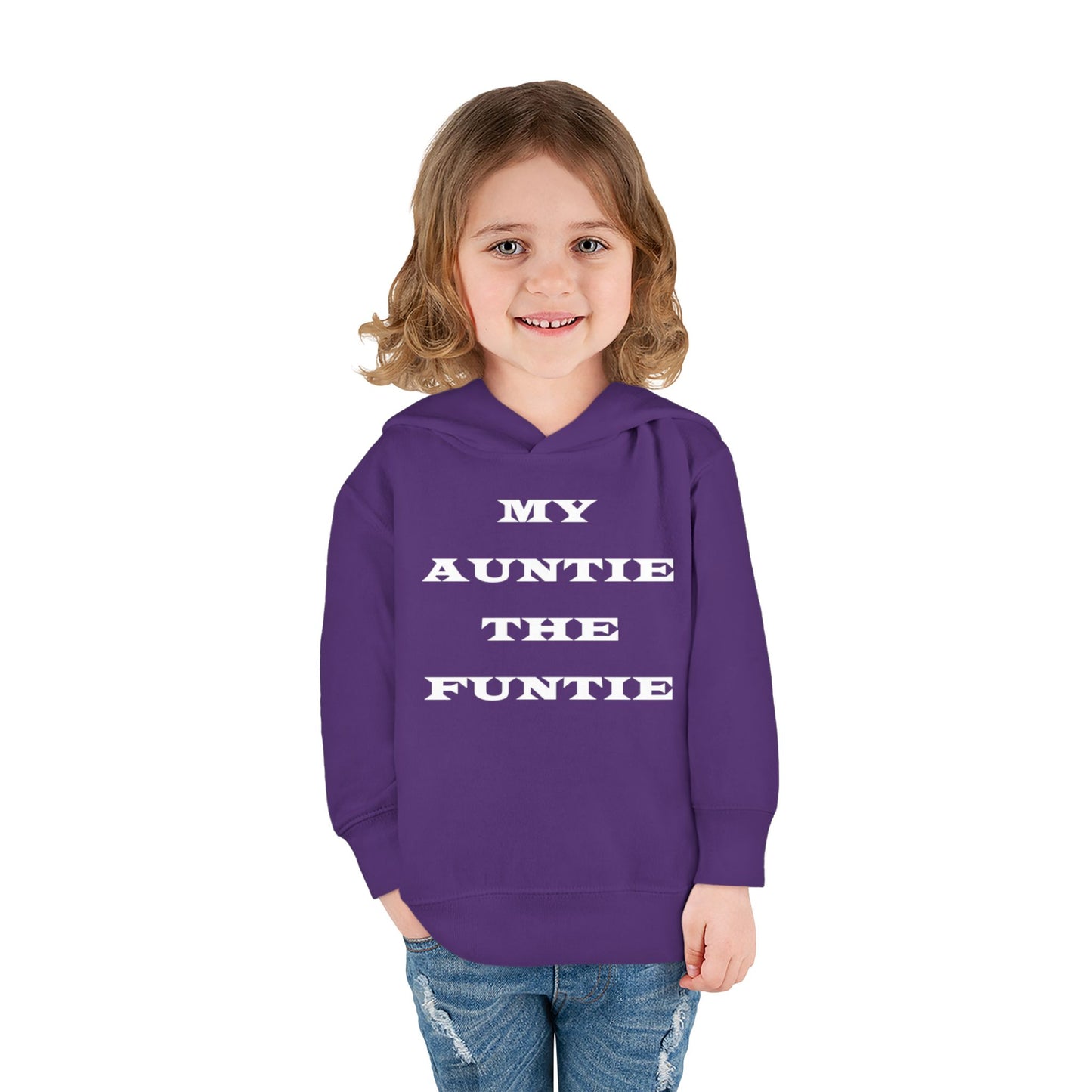 Toddler Hoodie — "My Auntie the Funtie" Cute Kids Pullover
