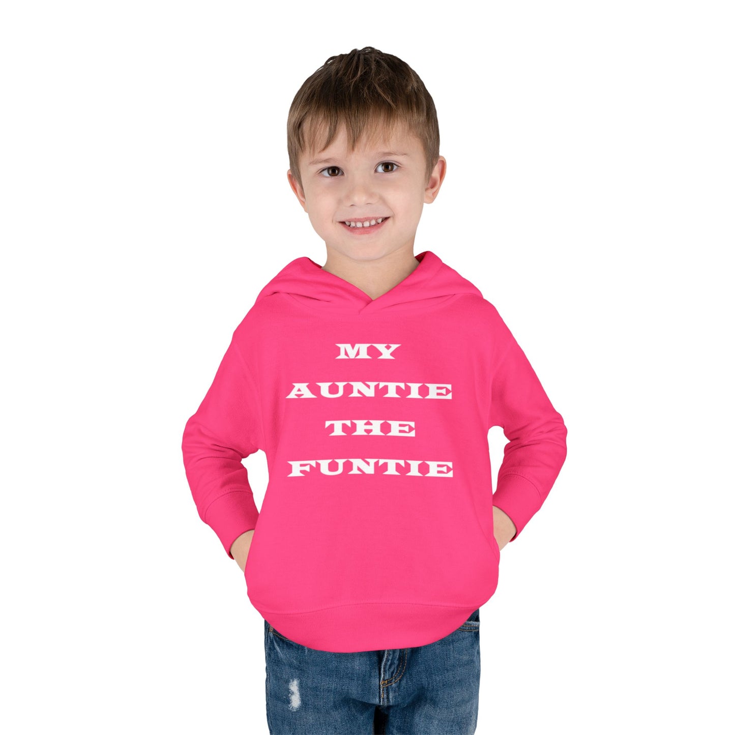 Toddler Hoodie — "My Auntie the Funtie" Cute Kids Pullover