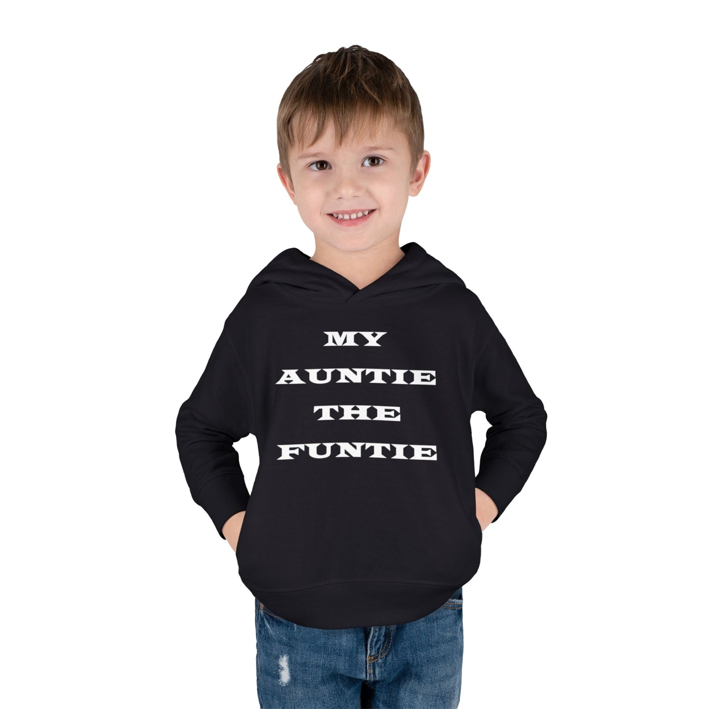 Toddler Hoodie — "My Auntie the Funtie" Cute Kids Pullover