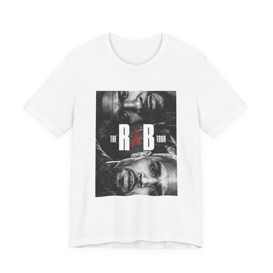 R&B Tour Graphic Tee — Black & White Portrait Concert T-Shirt