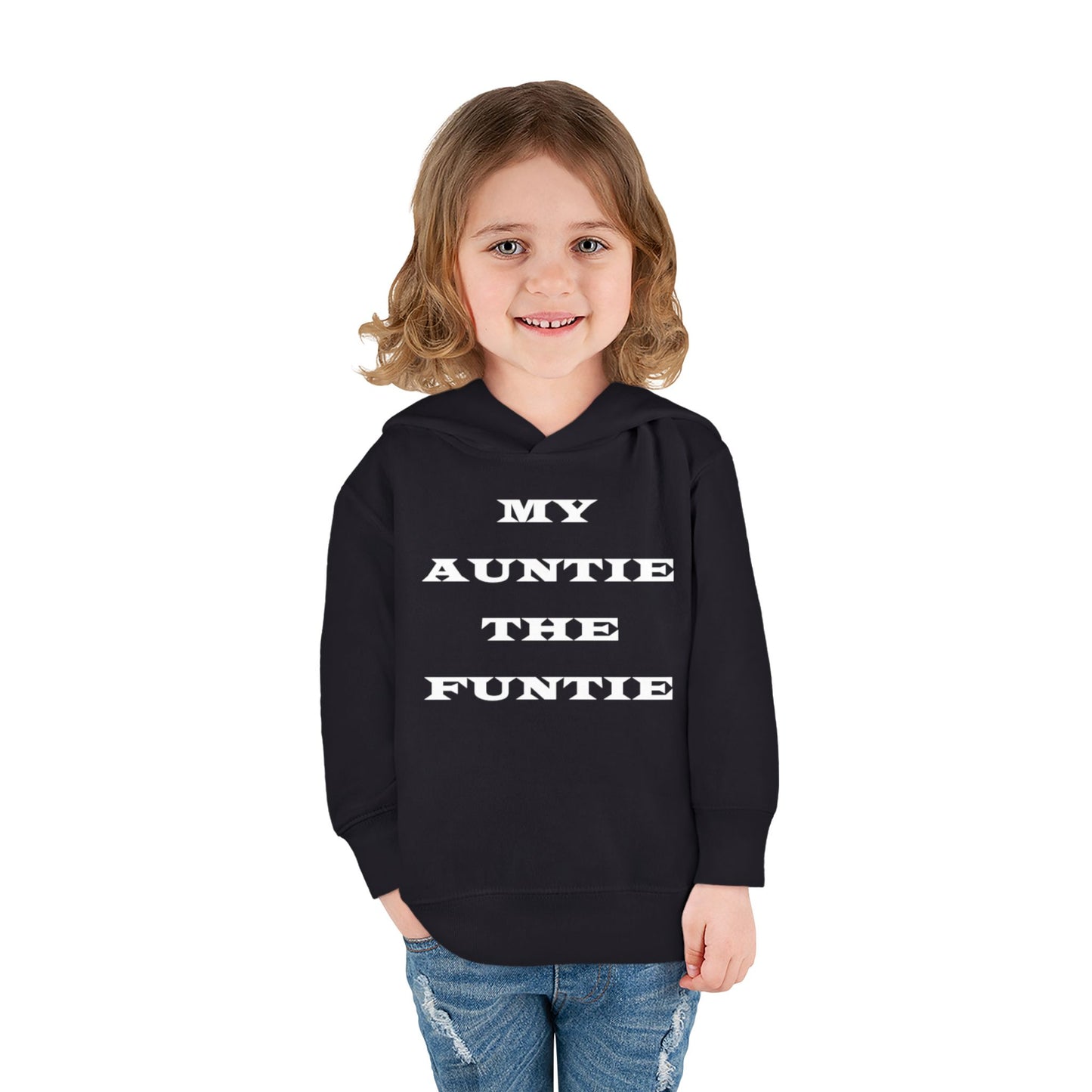 Toddler Hoodie — "My Auntie the Funtie" Cute Kids Pullover