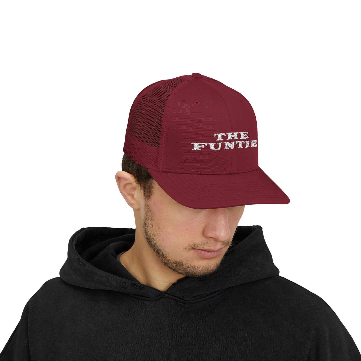 The Funtie Trucker Cap — Retro Embroidered Snapback Hat