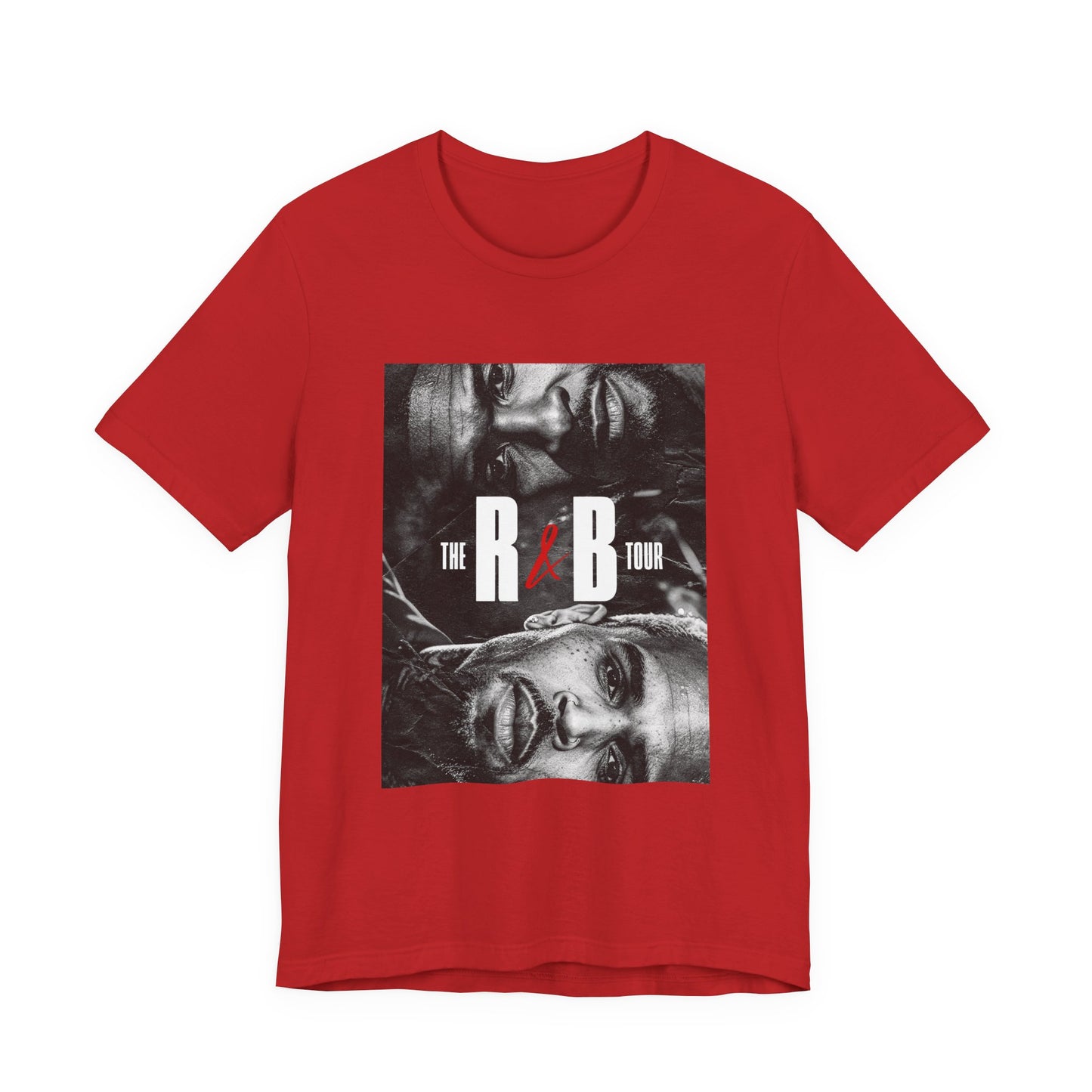 R&B Tour Graphic Tee — Black & White Portrait Concert T-Shirt