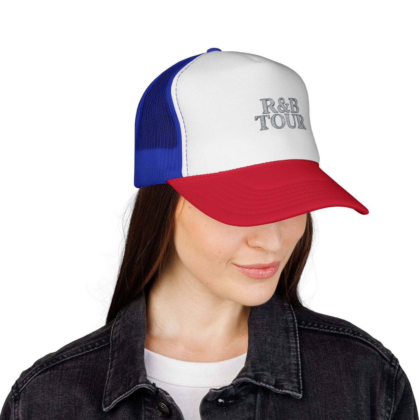 R&B Tour Trucker Hat — Vintage Embroidered Music Cap