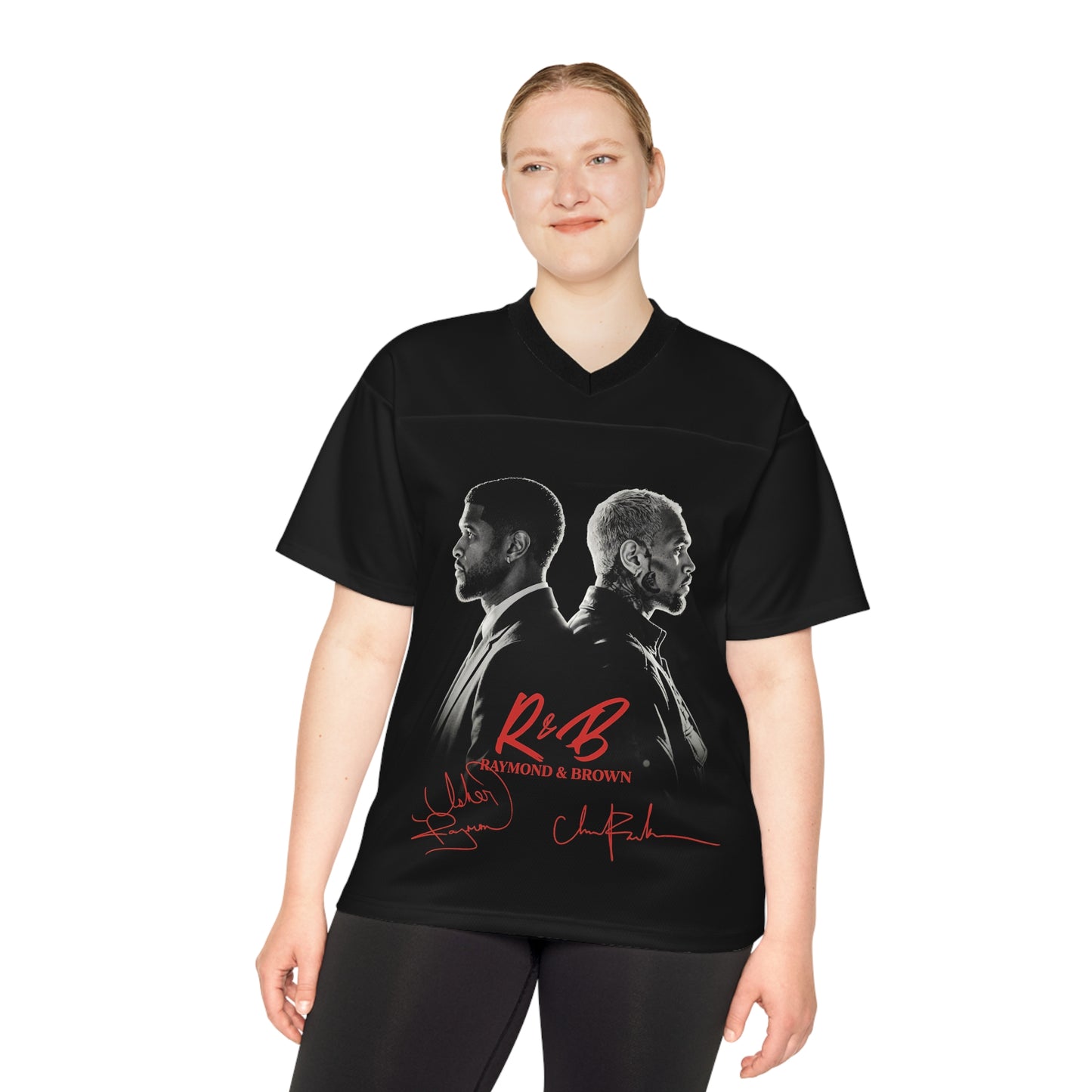 R&B Duo Portrait Football Jersey — Raymond & Brown Signature Tee