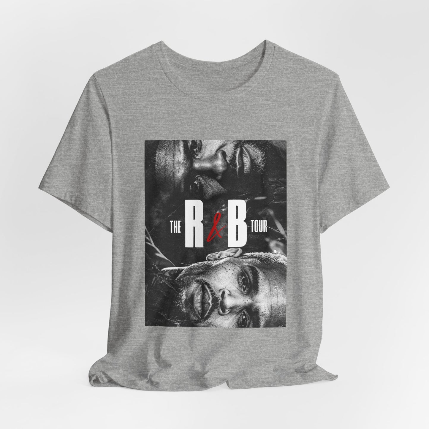 R&B Tour Graphic Tee — Black & White Portrait Concert T-Shirt