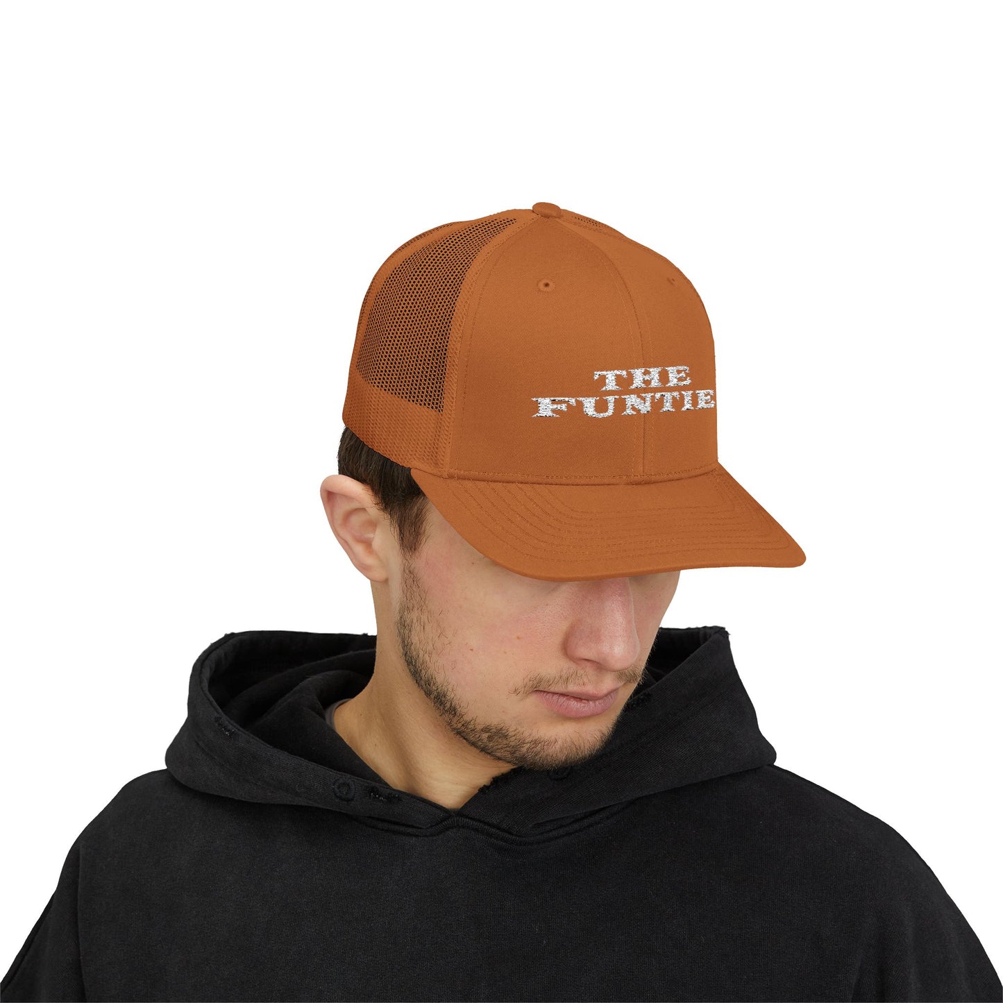 The Funtie Trucker Cap — Retro Embroidered Snapback Hat