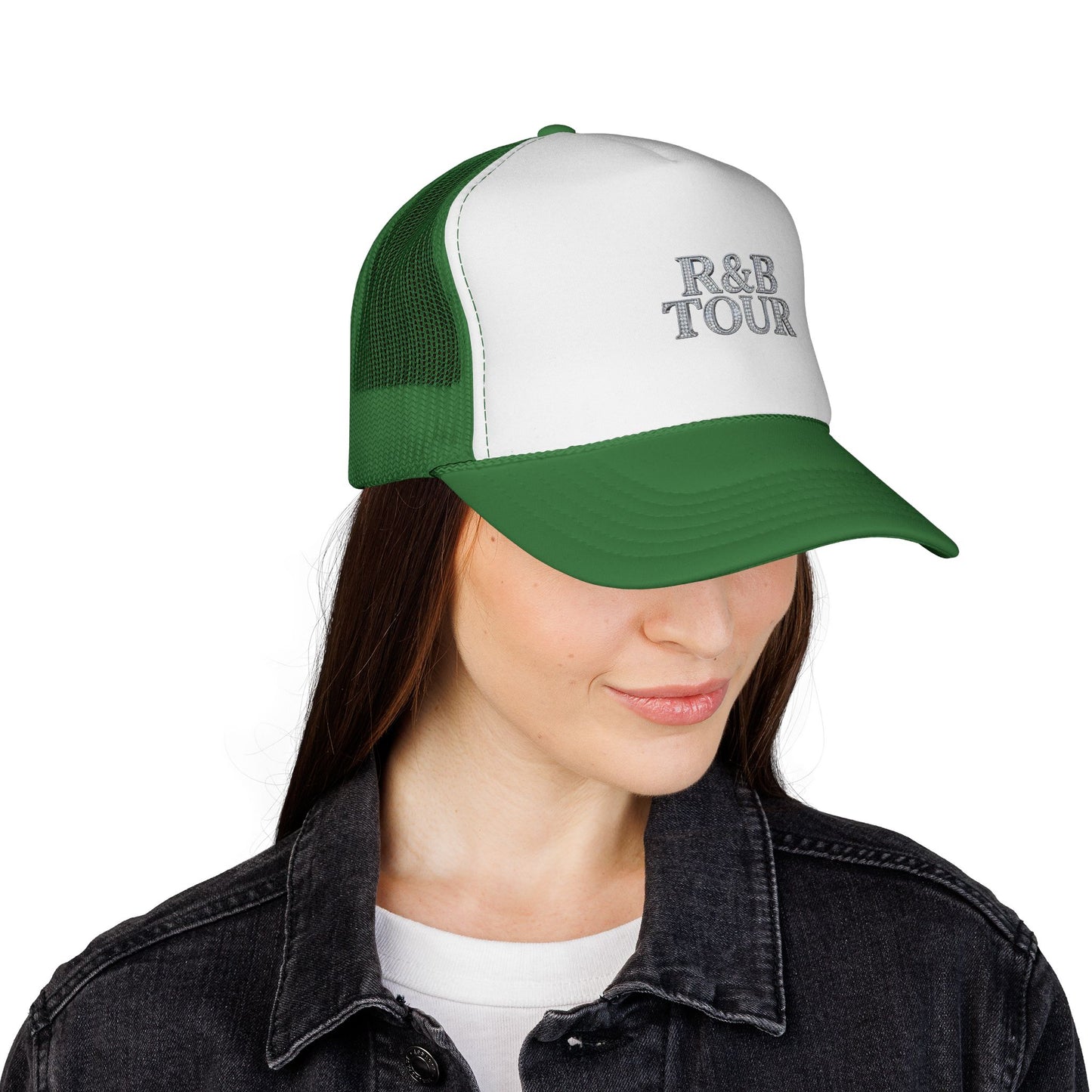 R&B Tour Trucker Hat — Vintage Embroidered Music Cap