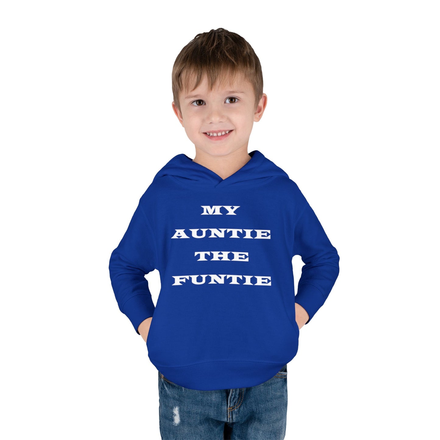 Toddler Hoodie — "My Auntie the Funtie" Cute Kids Pullover