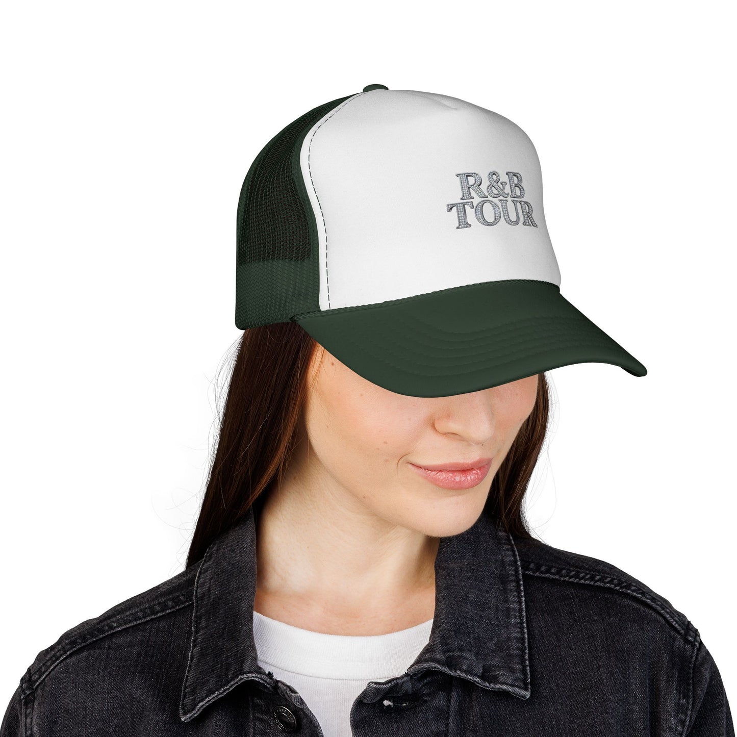 R&B Tour Trucker Hat — Vintage Embroidered Music Cap