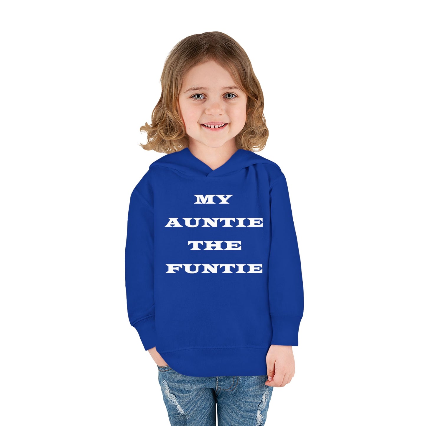 Toddler Hoodie — "My Auntie the Funtie" Cute Kids Pullover