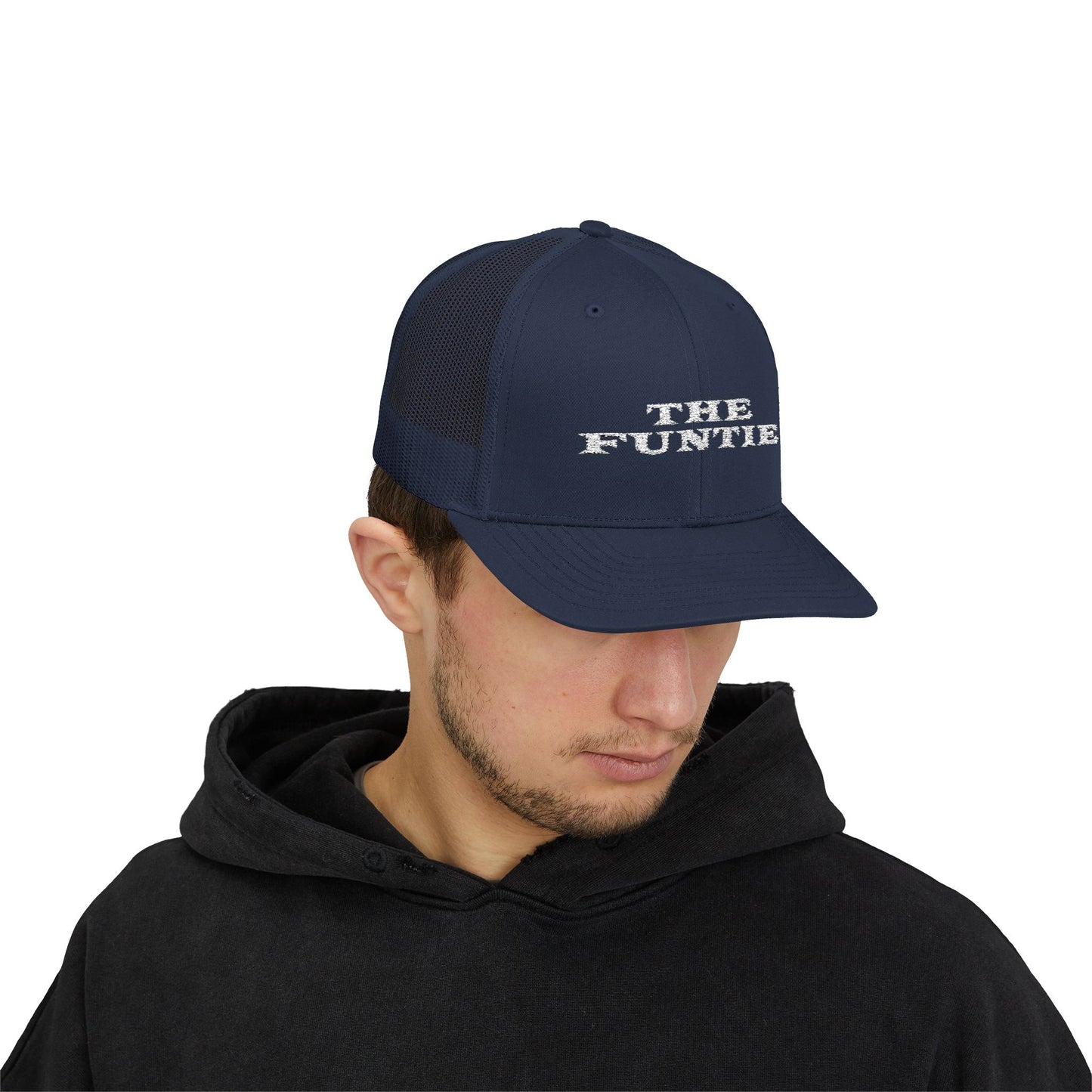 The Funtie Trucker Cap — Retro Embroidered Snapback Hat