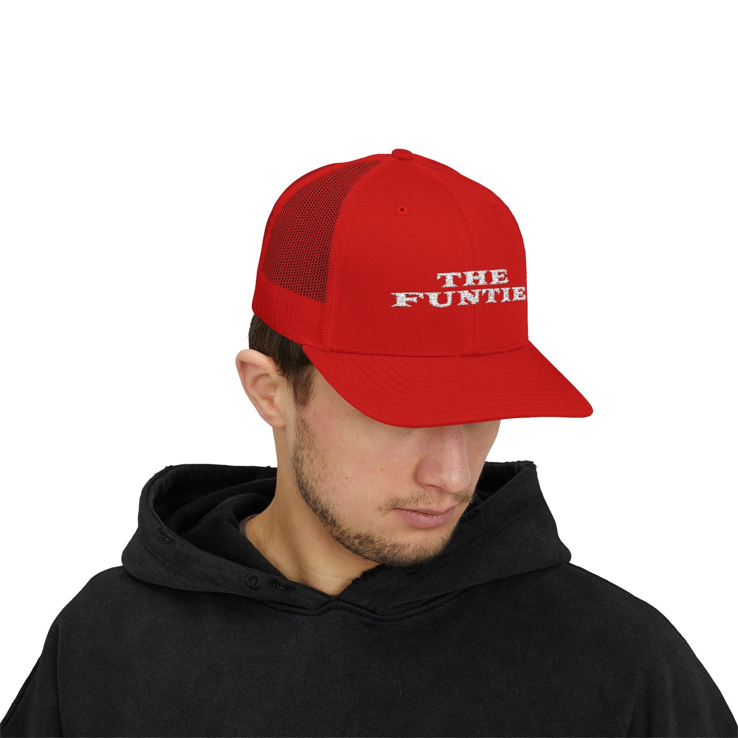 The Funtie Trucker Cap — Retro Embroidered Snapback Hat