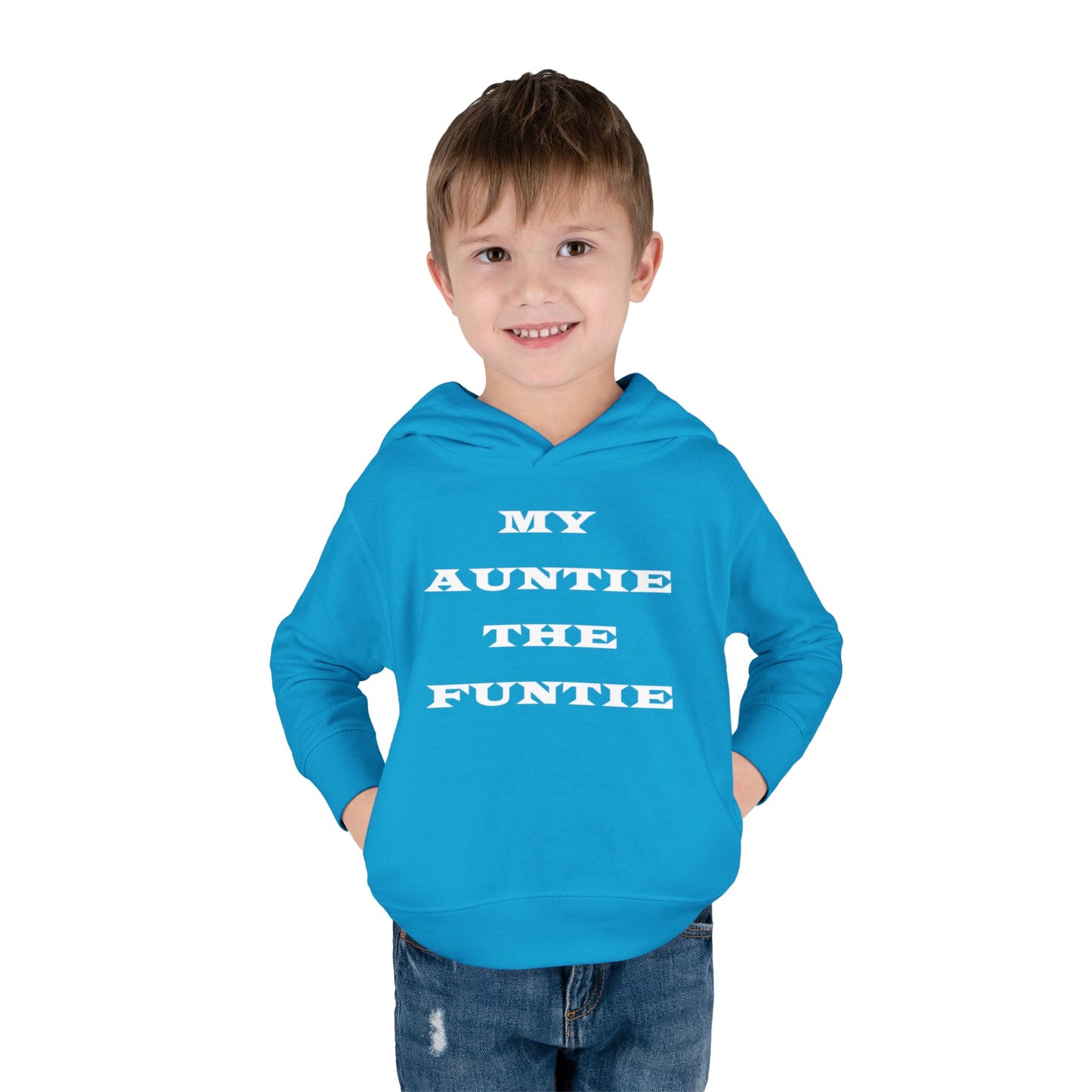 Toddler Hoodie — "My Auntie the Funtie" Cute Kids Pullover