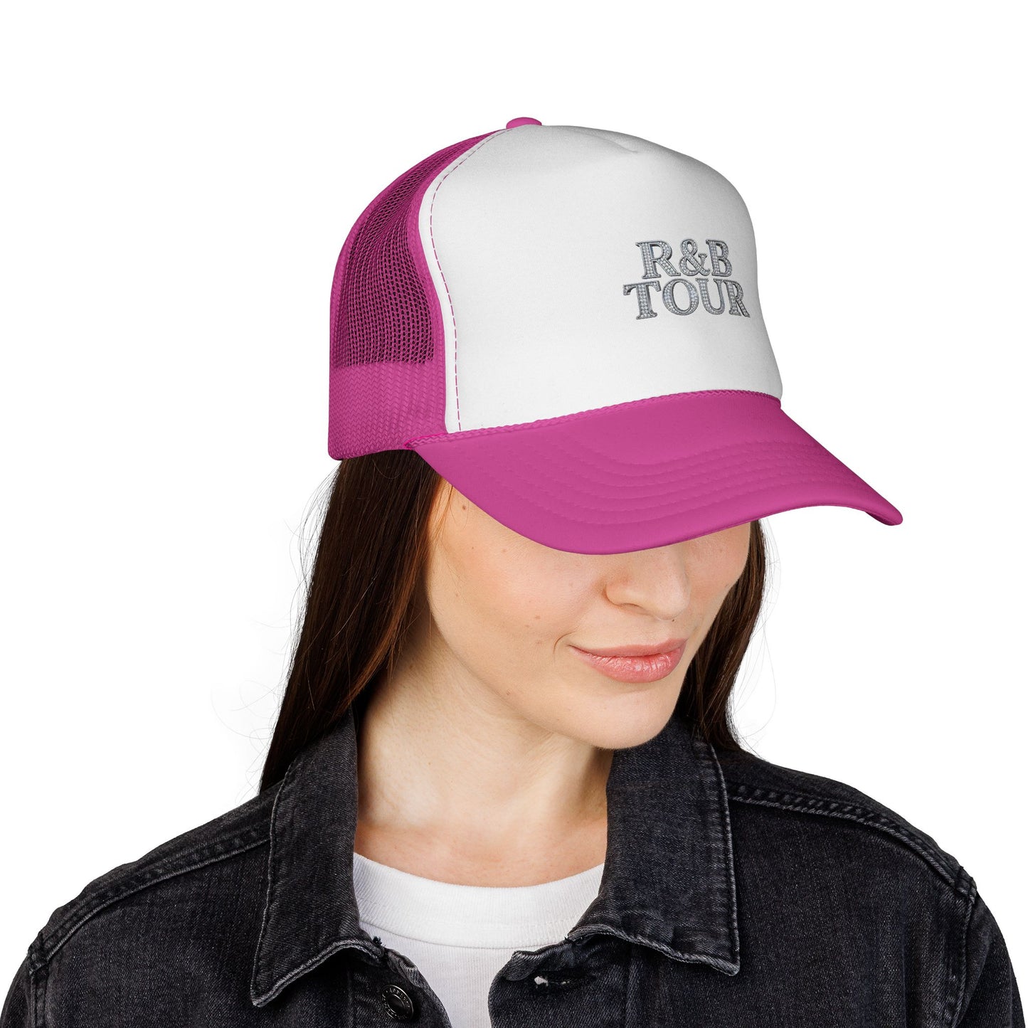 R&B Tour Trucker Hat — Vintage Embroidered Music Cap