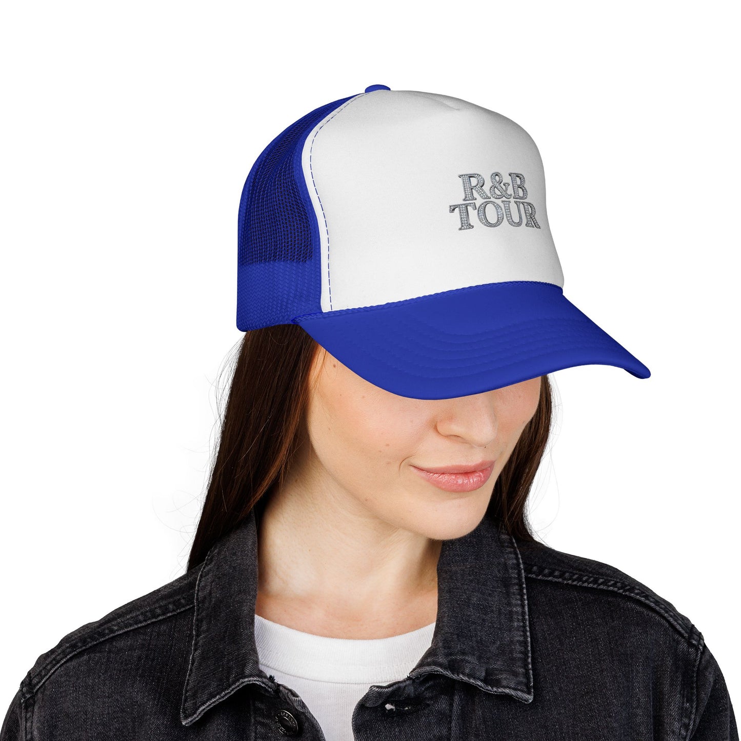 R&B Tour Trucker Hat — Vintage Embroidered Music Cap