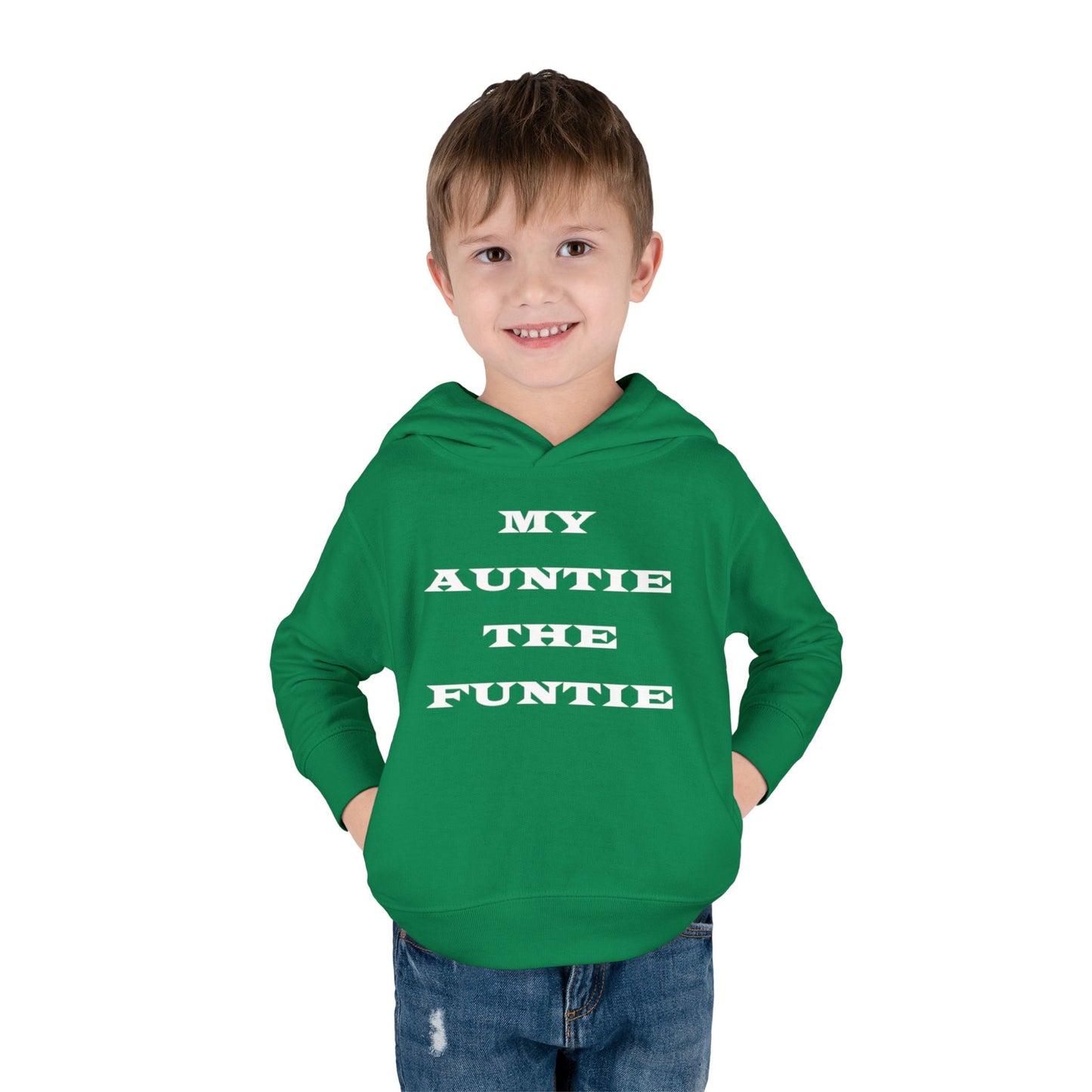 Toddler Hoodie — "My Auntie the Funtie" Cute Kids Pullover