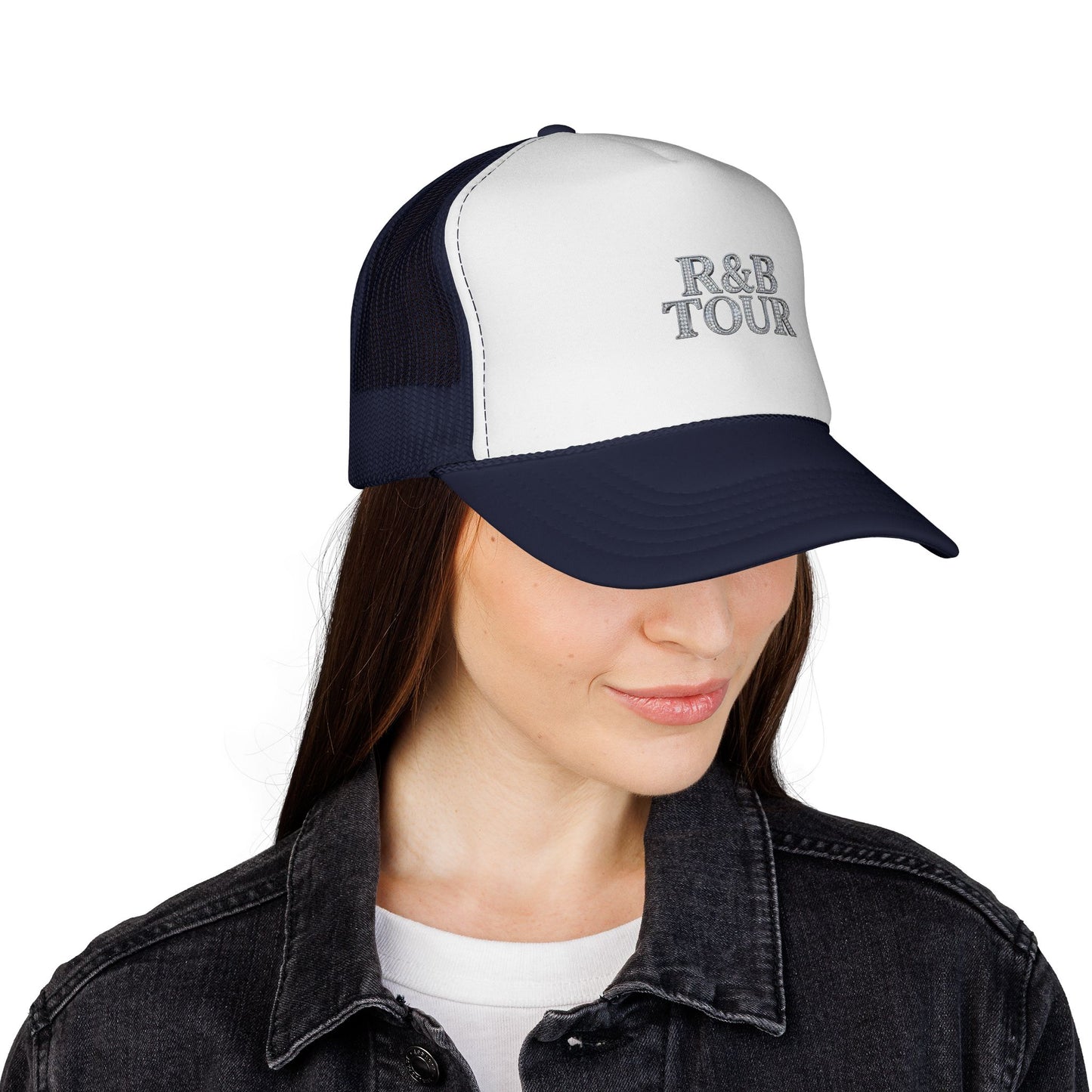 R&B Tour Trucker Hat — Vintage Embroidered Music Cap