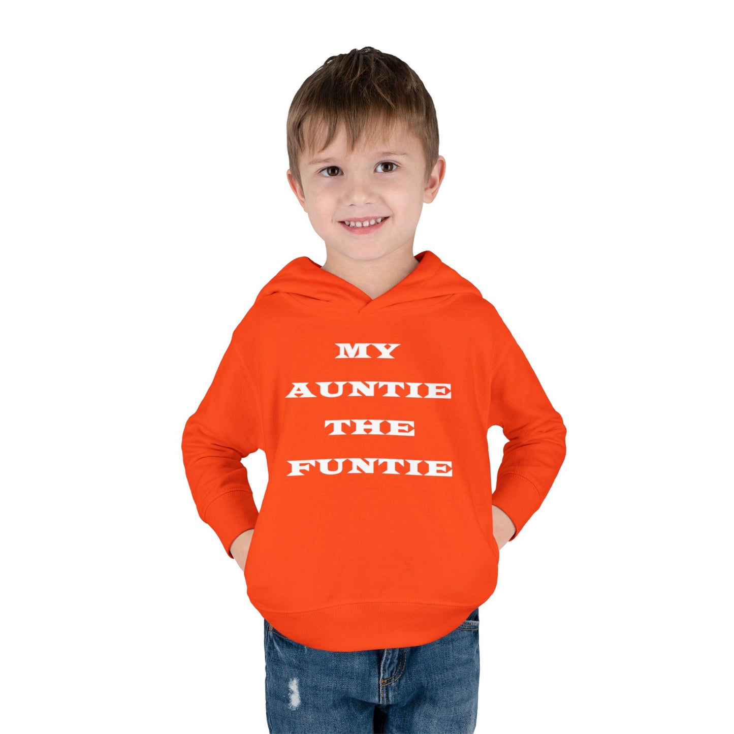 Toddler Hoodie — "My Auntie the Funtie" Cute Kids Pullover
